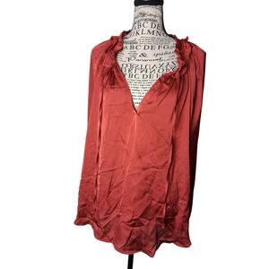 Harper 241 2X long sleeve blouse red
